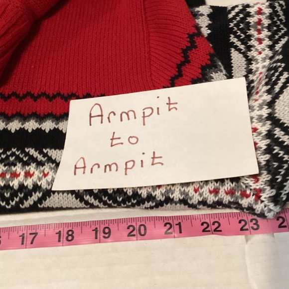 Chaps Sweater Turtleneck Nordic Fair Isle Ski Preppy Classic Timeless Mens SZ M - Picture 6 of 8